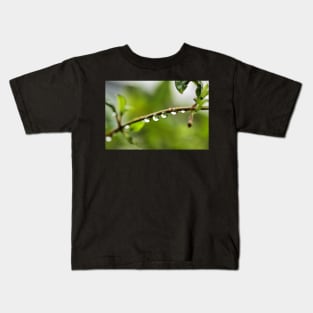 Water droplets and reflection Kids T-Shirt